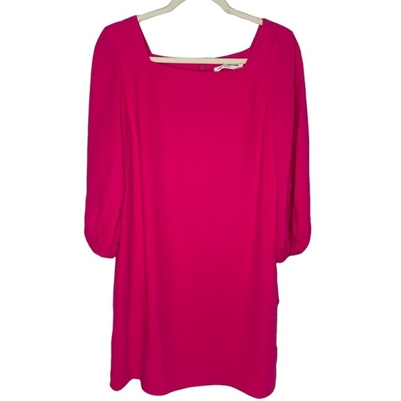 NWT Amanda Uprichard Hot Pink Shift Dress - Picture 1 of 15